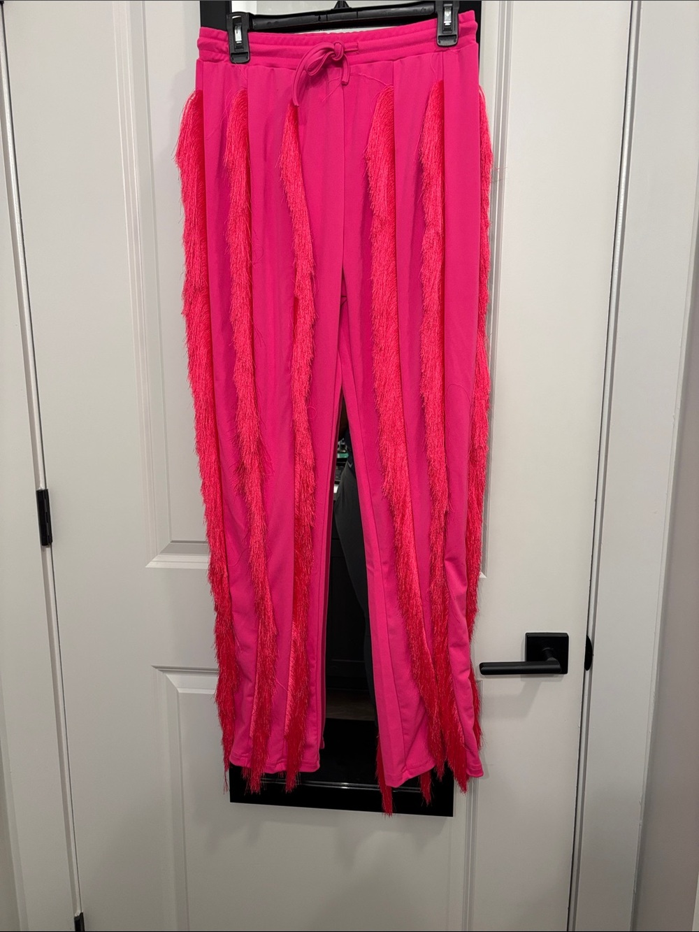 SHEIN Hot Pink Elastic Waist Pants